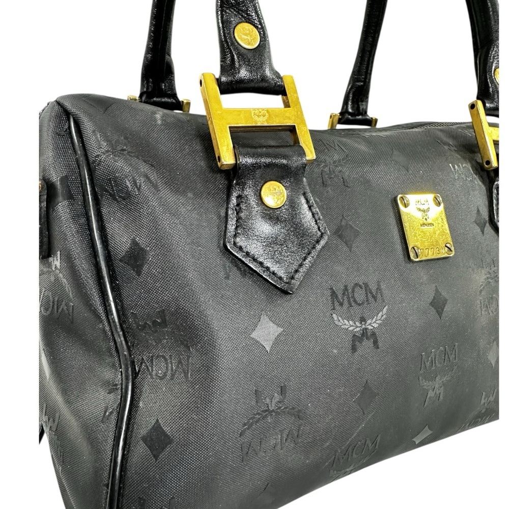 FINAL $DROP⬇️ 🖤Vintage MCM PVC Visetos Boston Bag - Picture 3 of 15